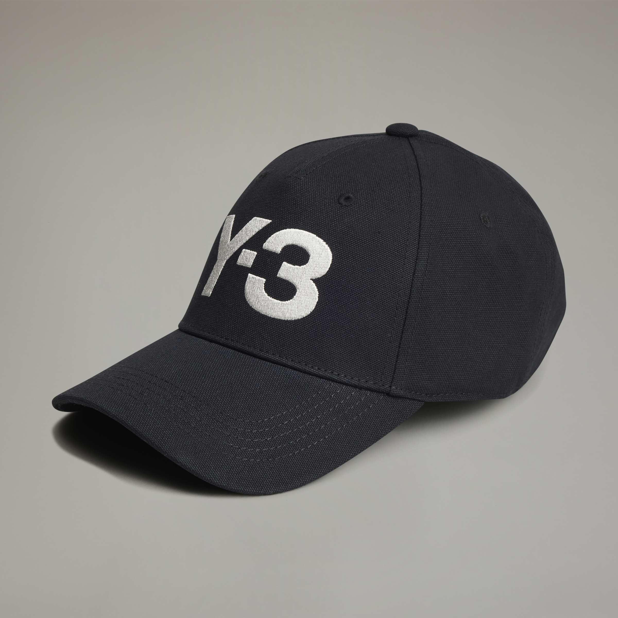 Y-3 LOGO CAP BLACK/TALC