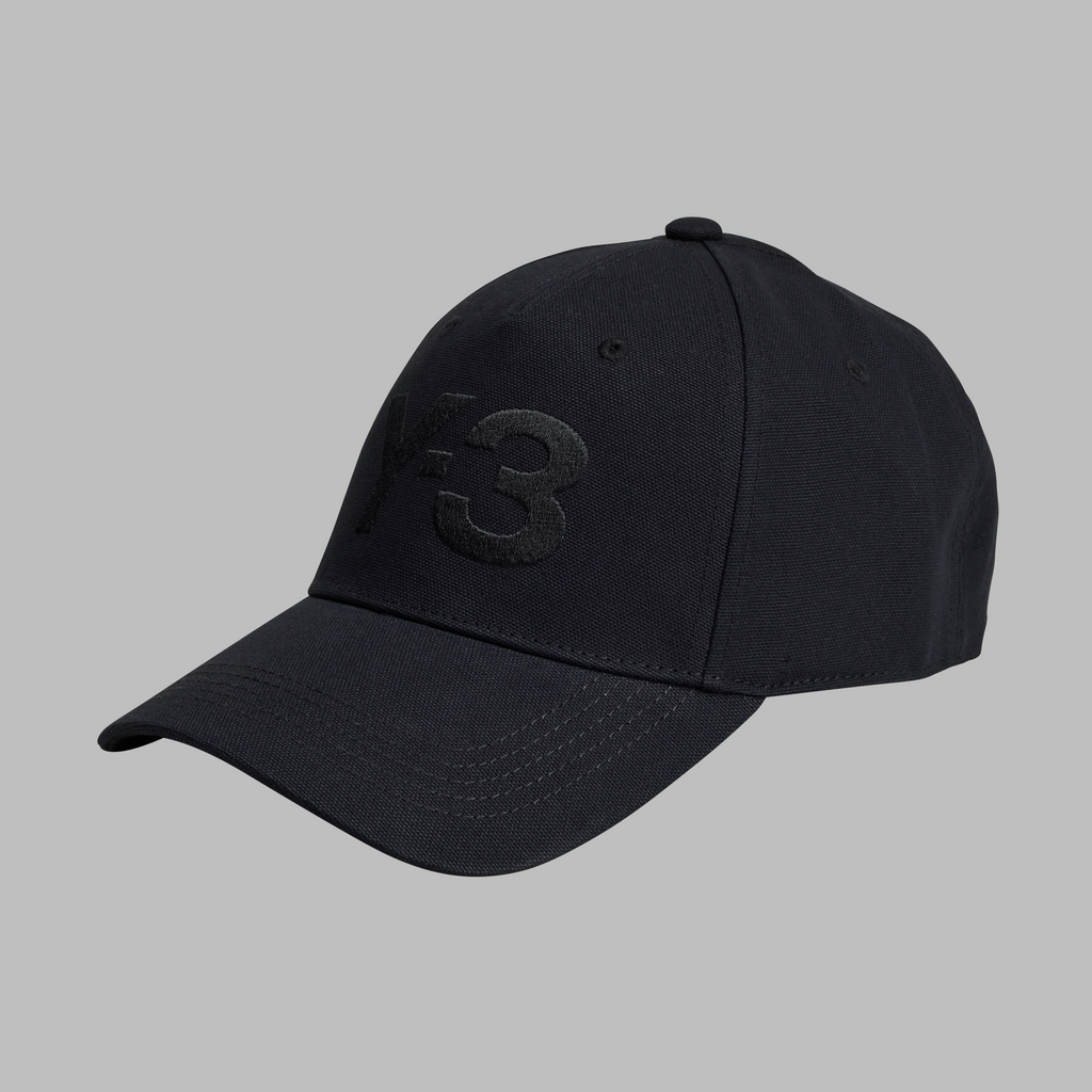 Y-3 LOGO CAP BLACK/TALC
