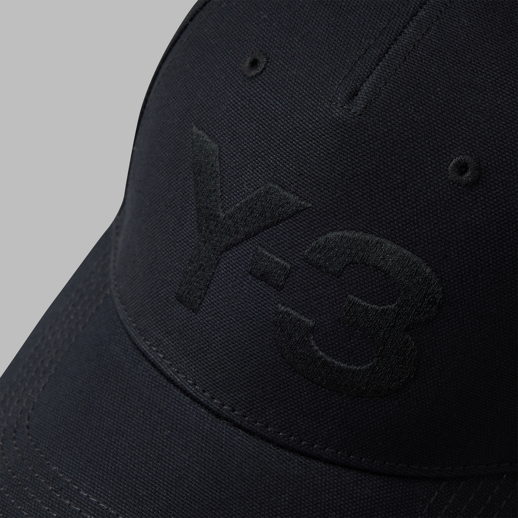 Y-3 LOGO CAP BLACK/TALC