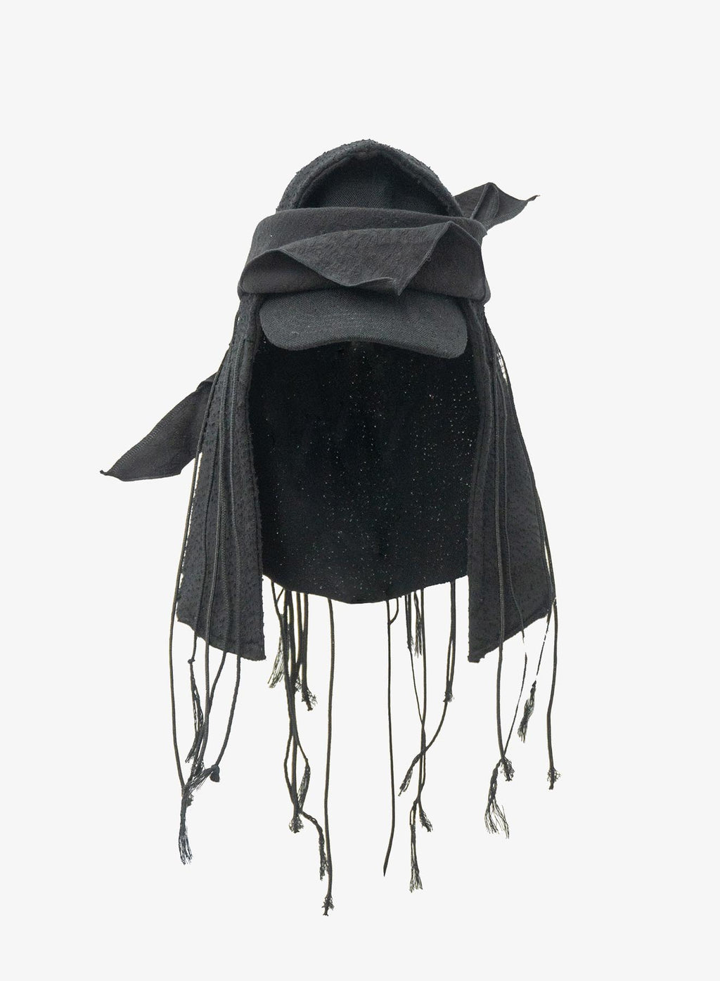 HOODED SCARF CAP BLACK