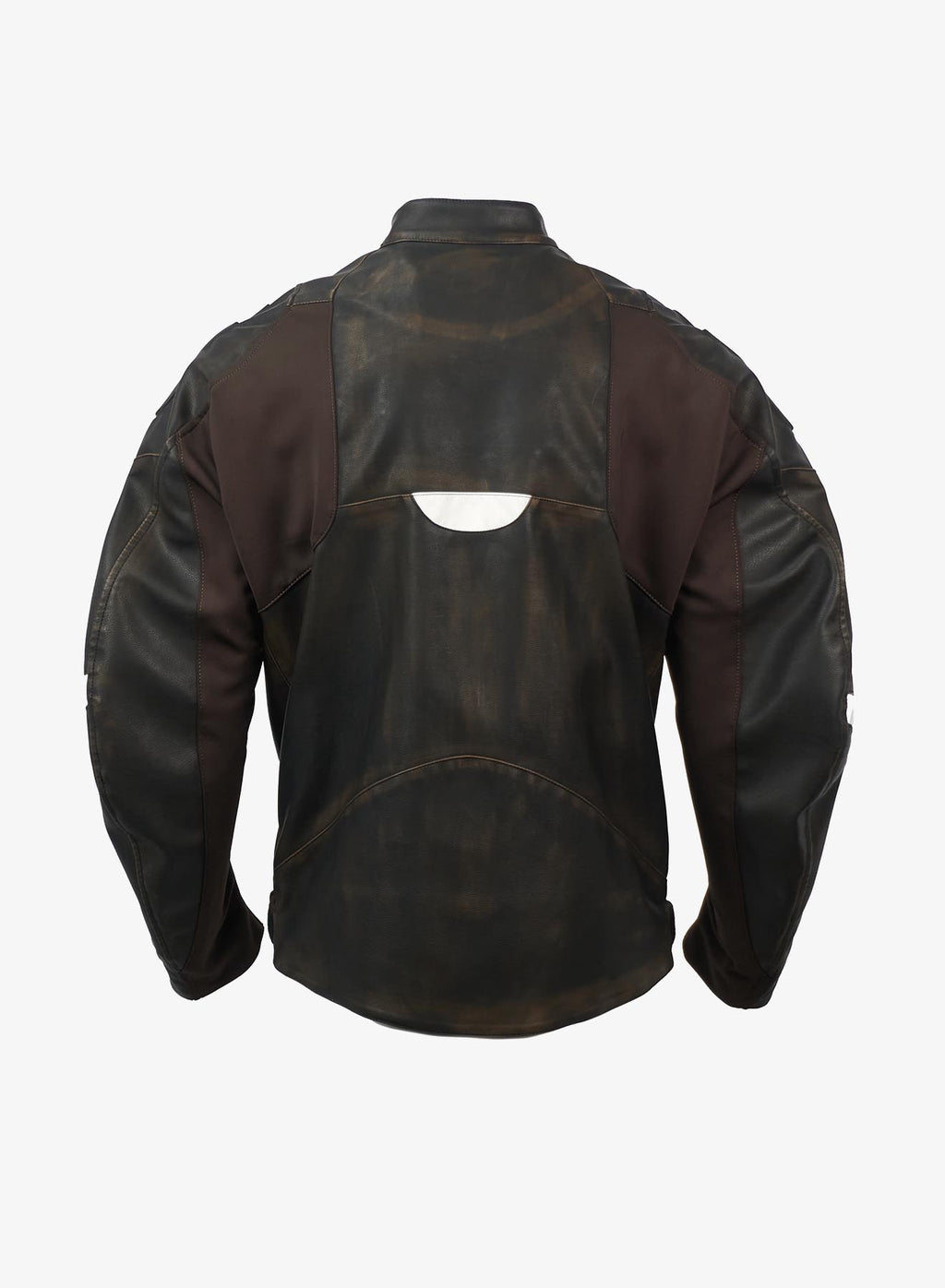 EMBOSSED MOTORCYCLE JACKET BROWN