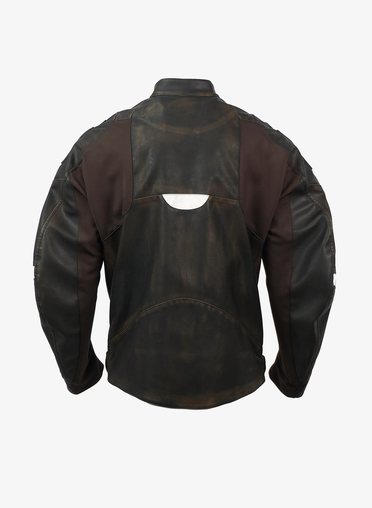 EMBOSSED MOTORCYCLE JACKET BROWN