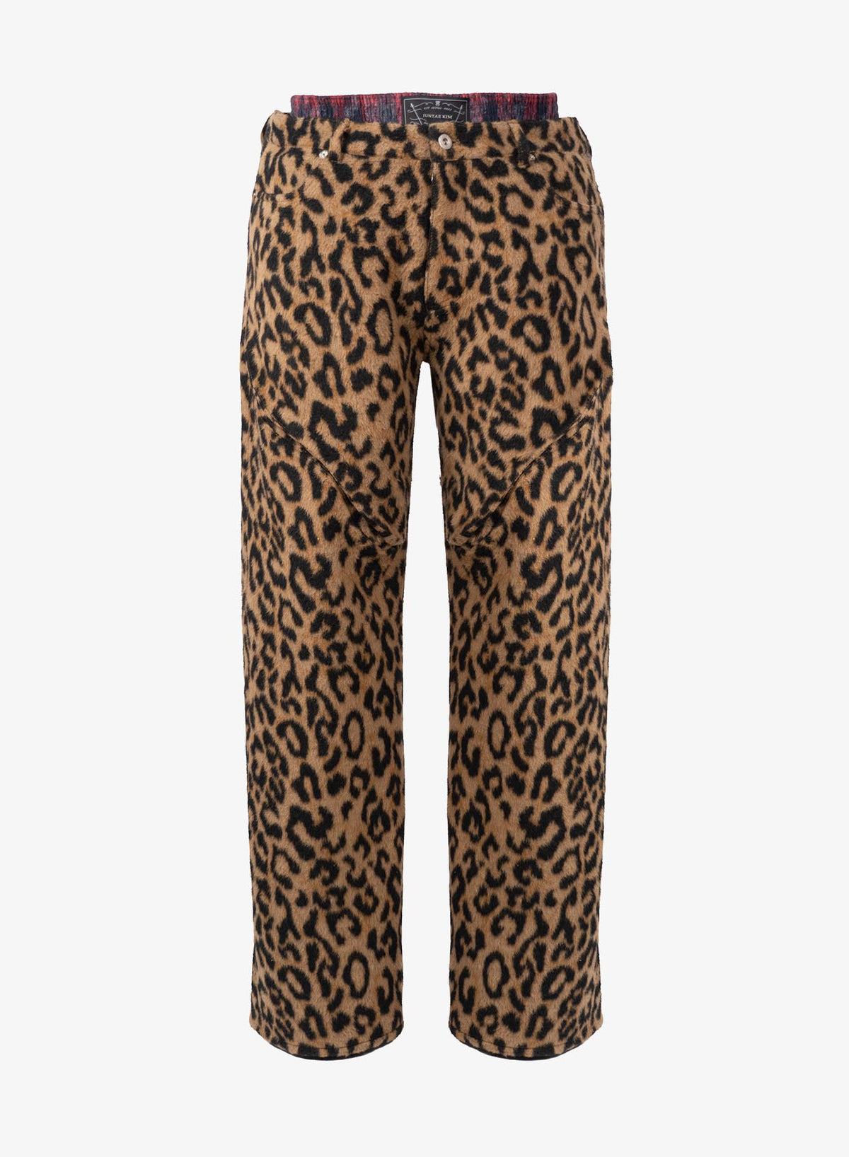 LAYERED SAGGING PANTS LEOPARD