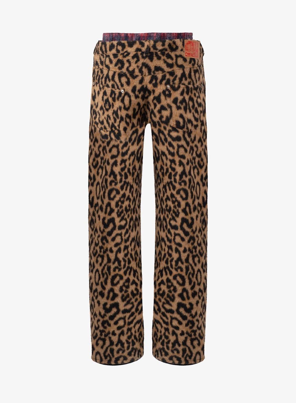 LAYERED SAGGING PANTS LEOPARD