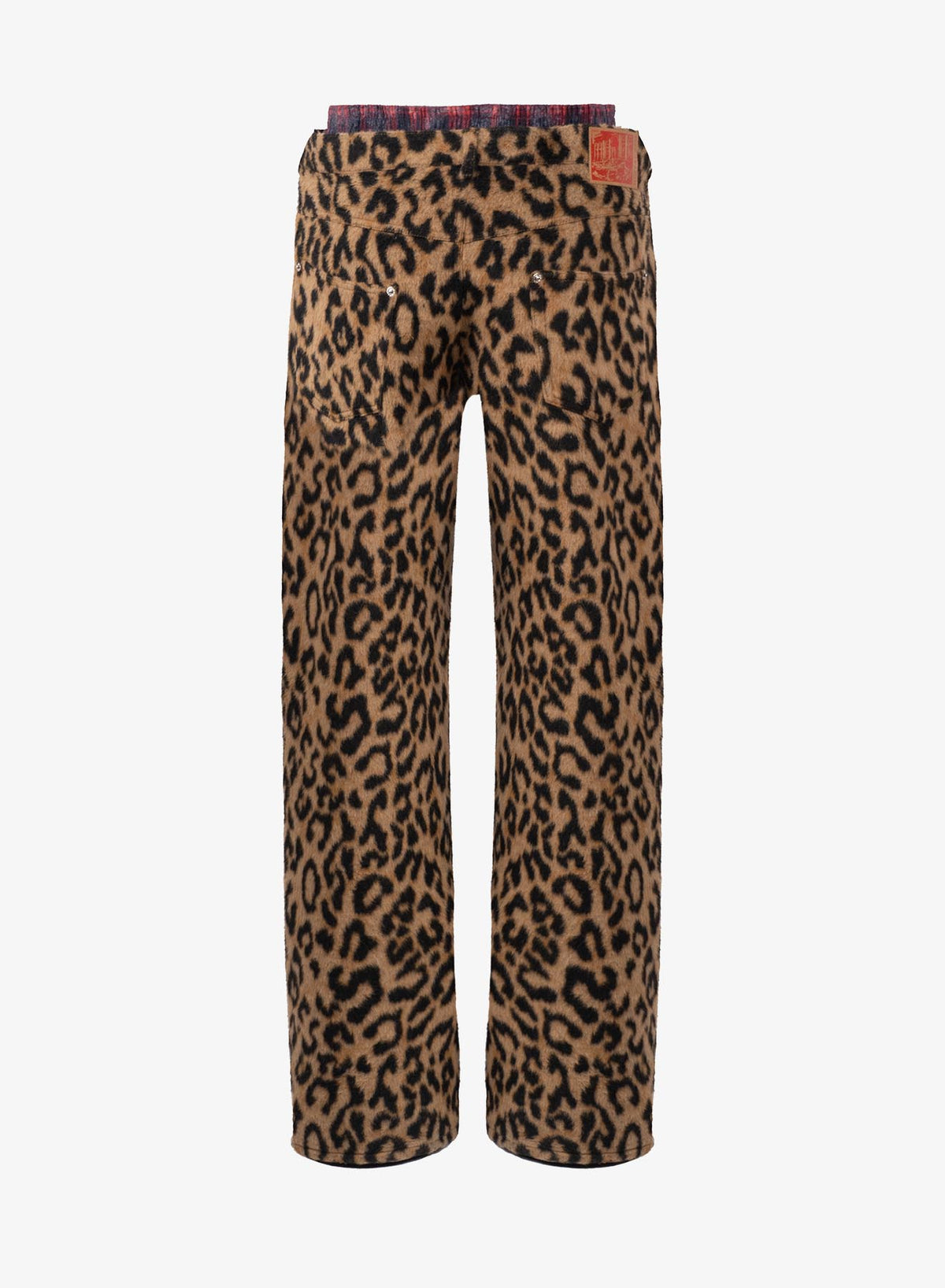 LAYERED SAGGING PANTS LEOPARD