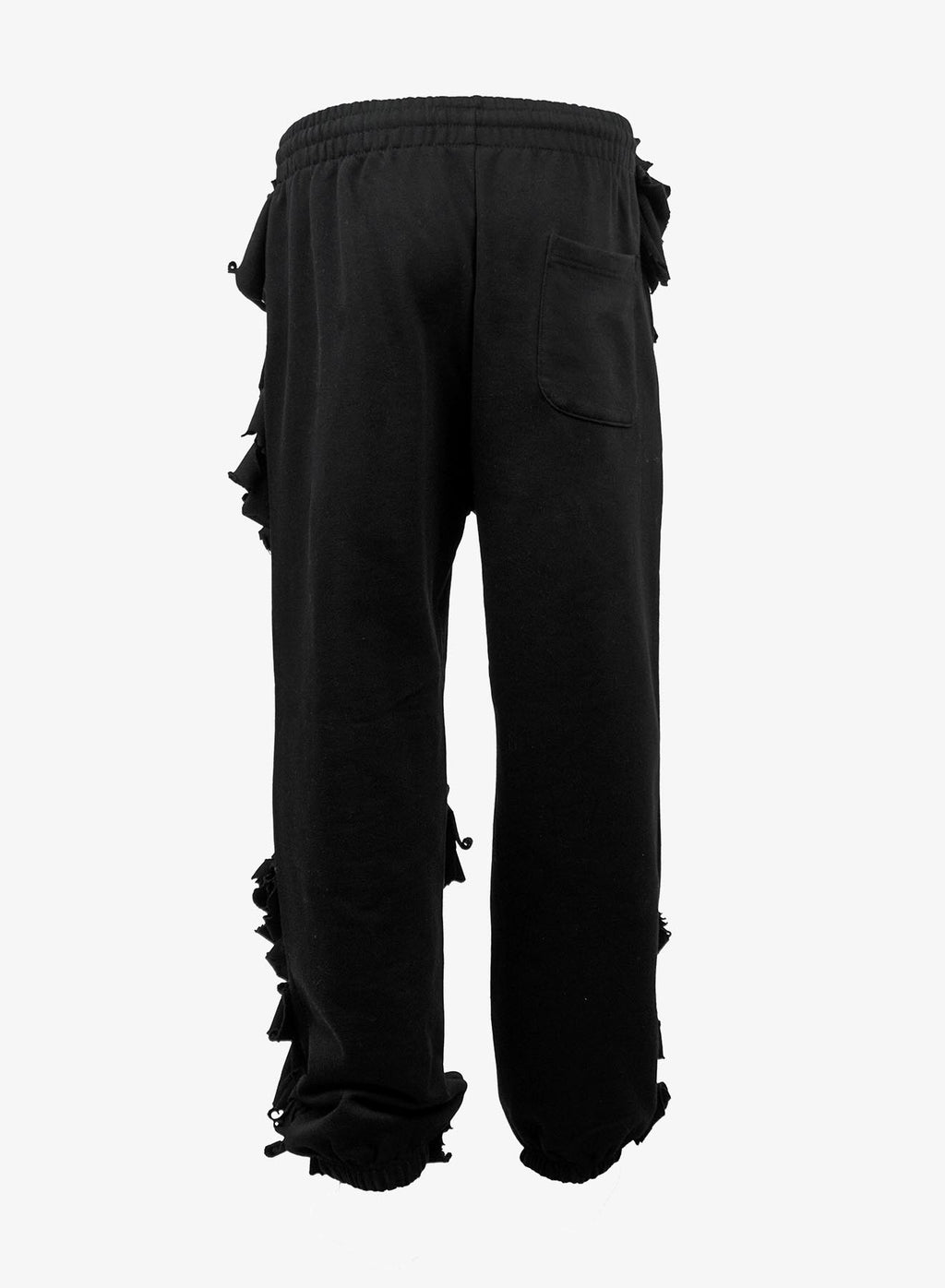 LASER APPLIQUE SWEATPANTS BLACK