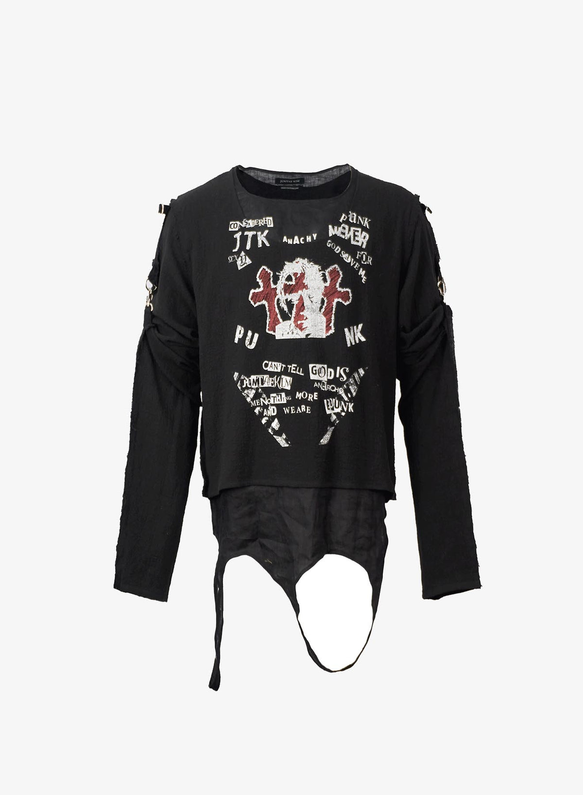 LAYERED 'ANACHO PUNK' LONG SLEEVES BLACK