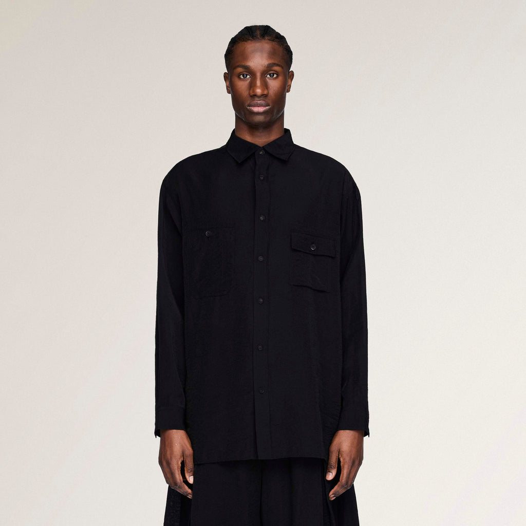 M SHIRT LS BLACK