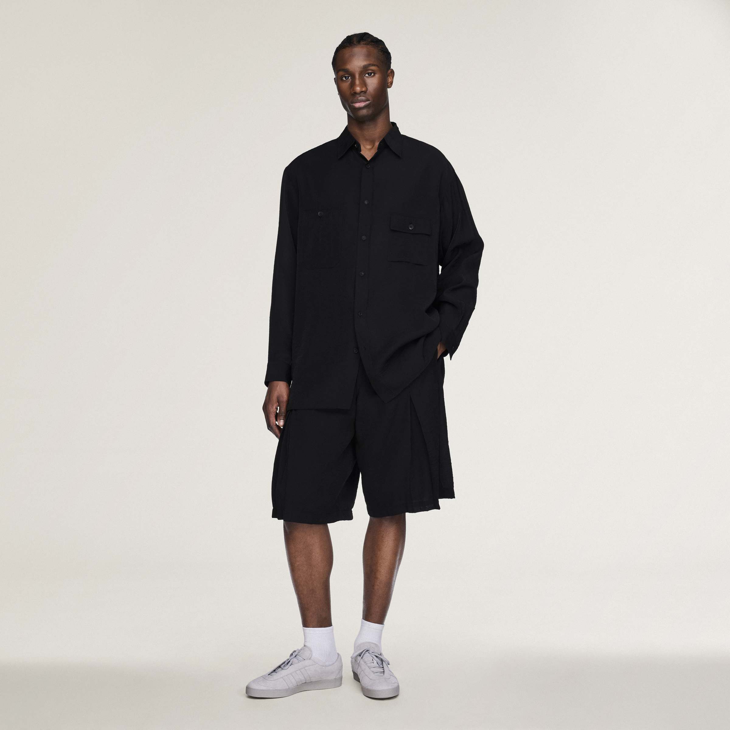 M SHIRT LS BLACK