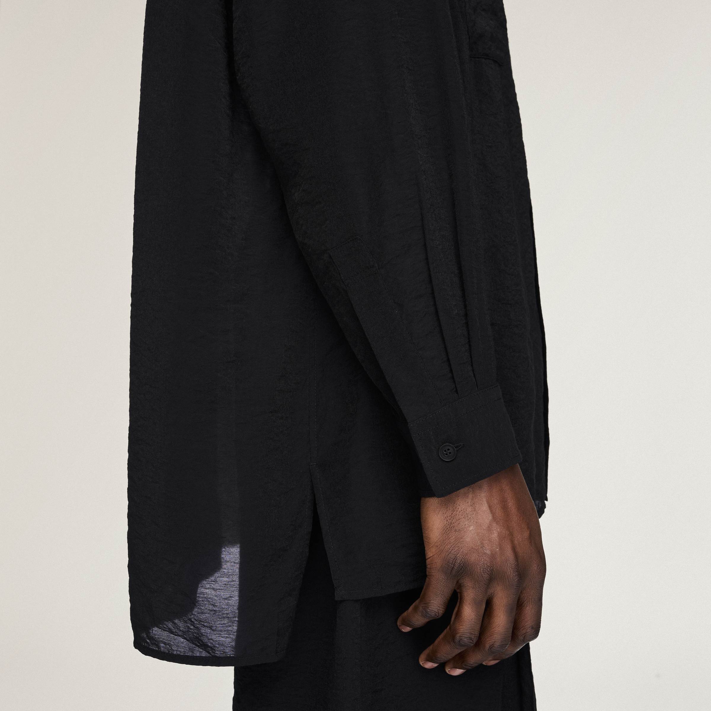 M SHIRT LS BLACK