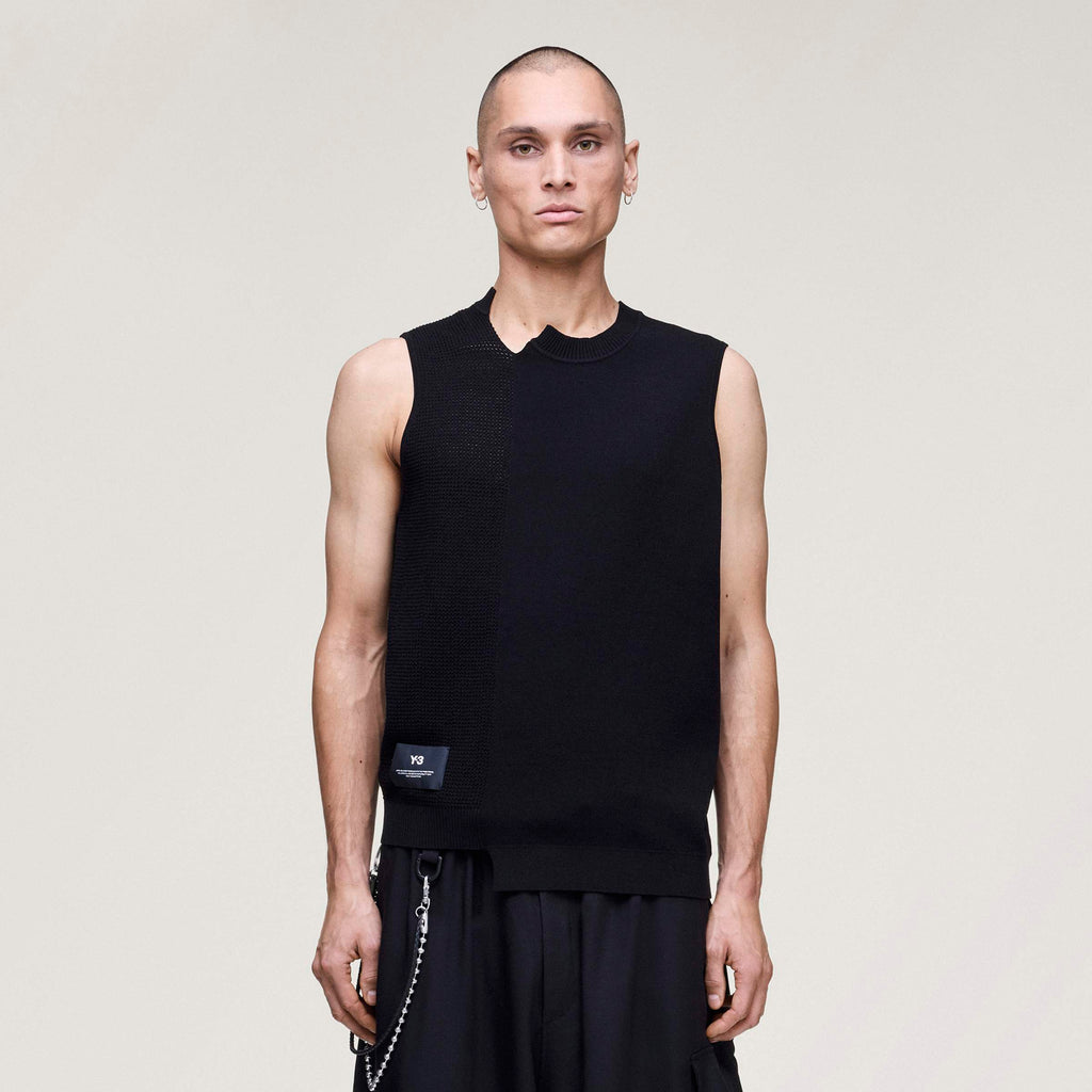GFX KNIT VEST BLACK