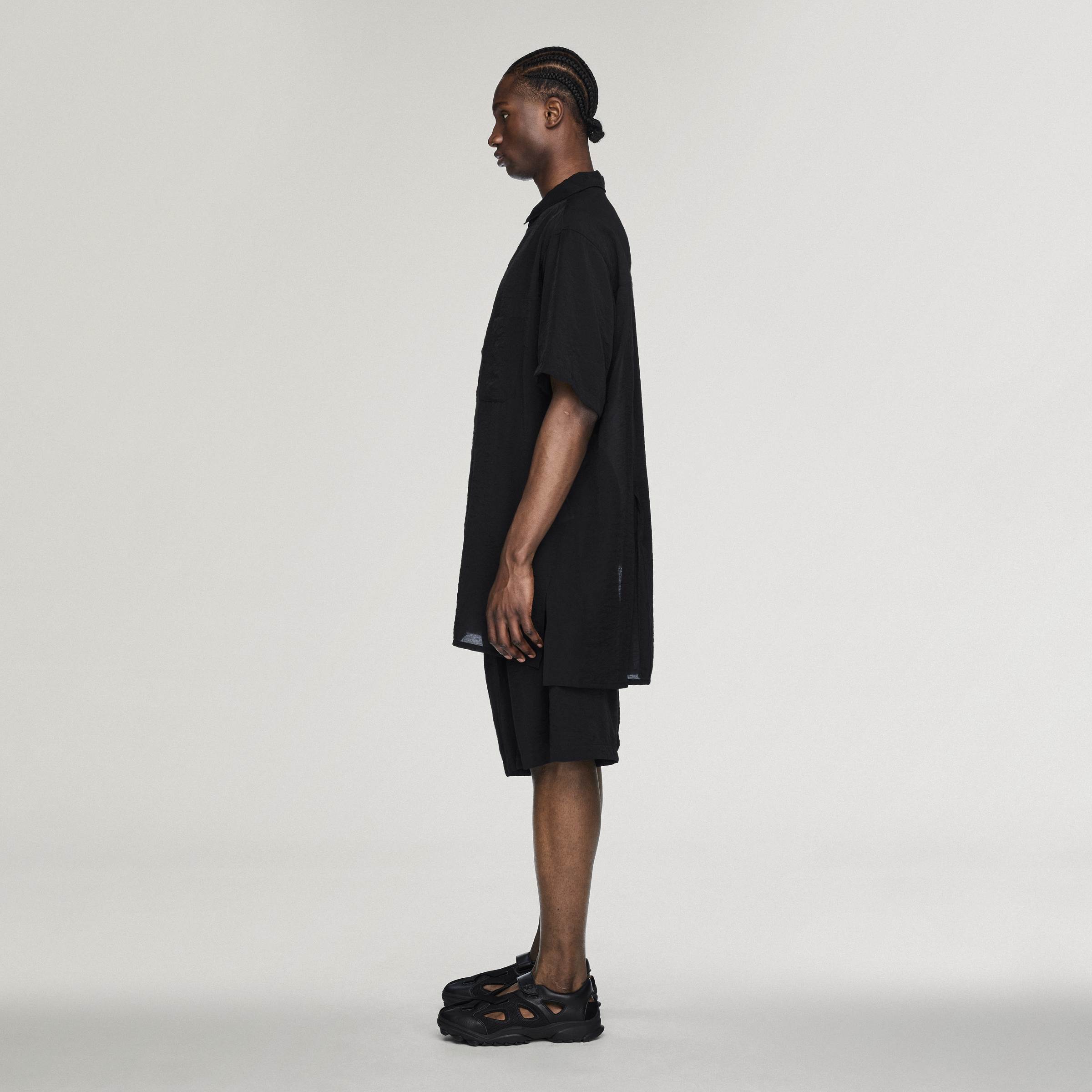 LONG SHIRT SS BLACK