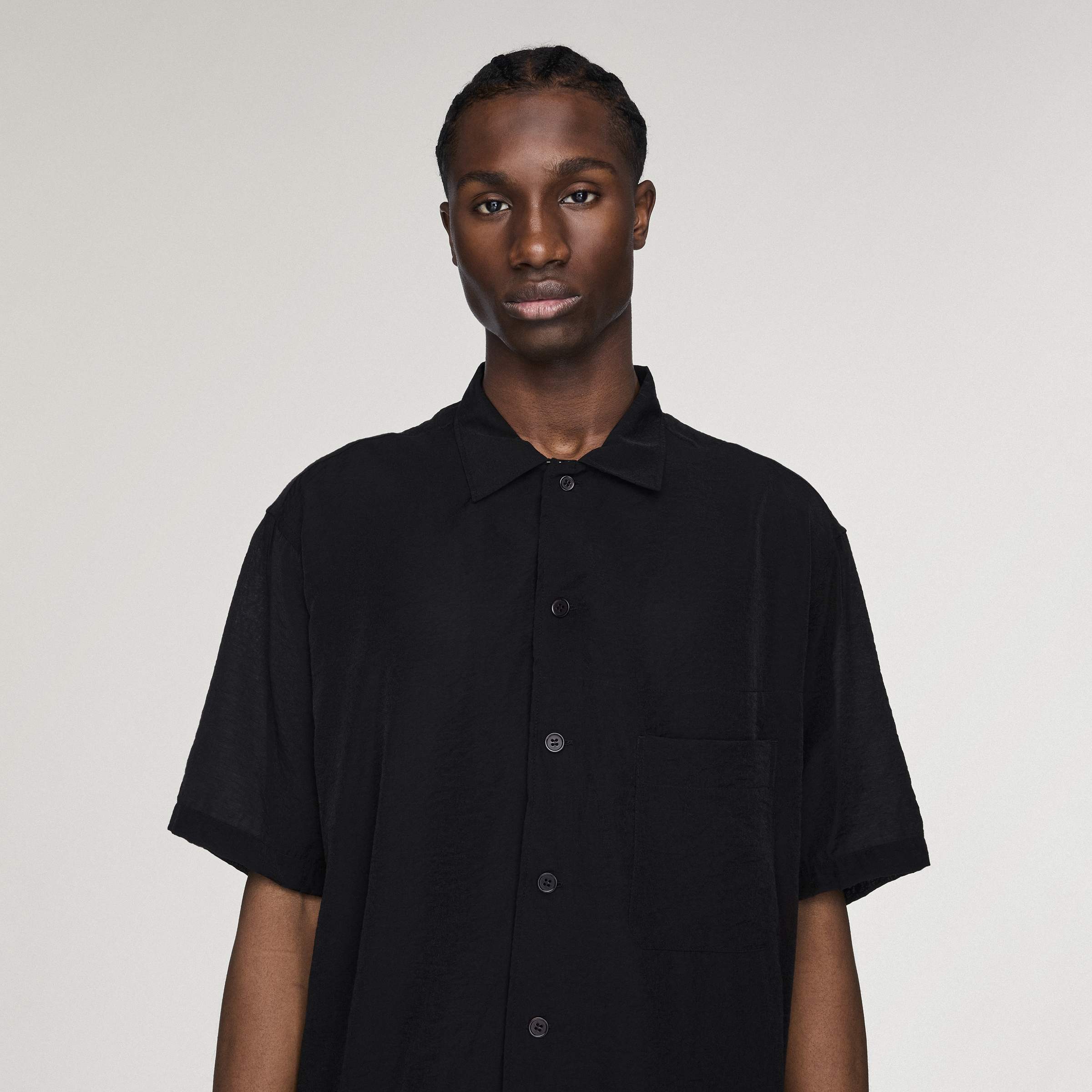 LONG SHIRT SS BLACK