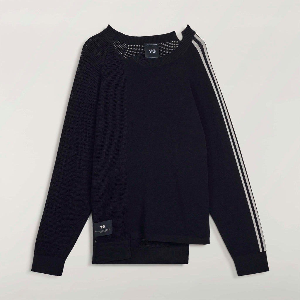 KNIT SWEATER BLACK/CWHITE