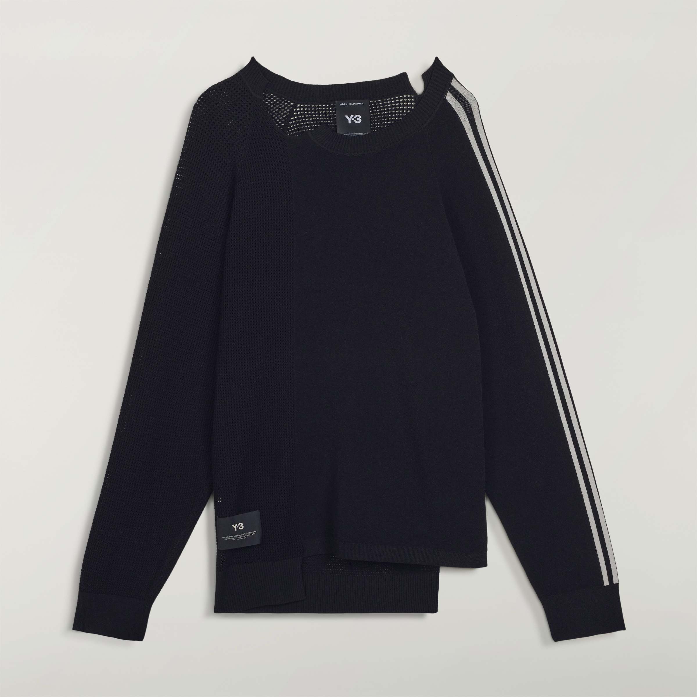 KNIT SWEATER BLACK/CWHITE