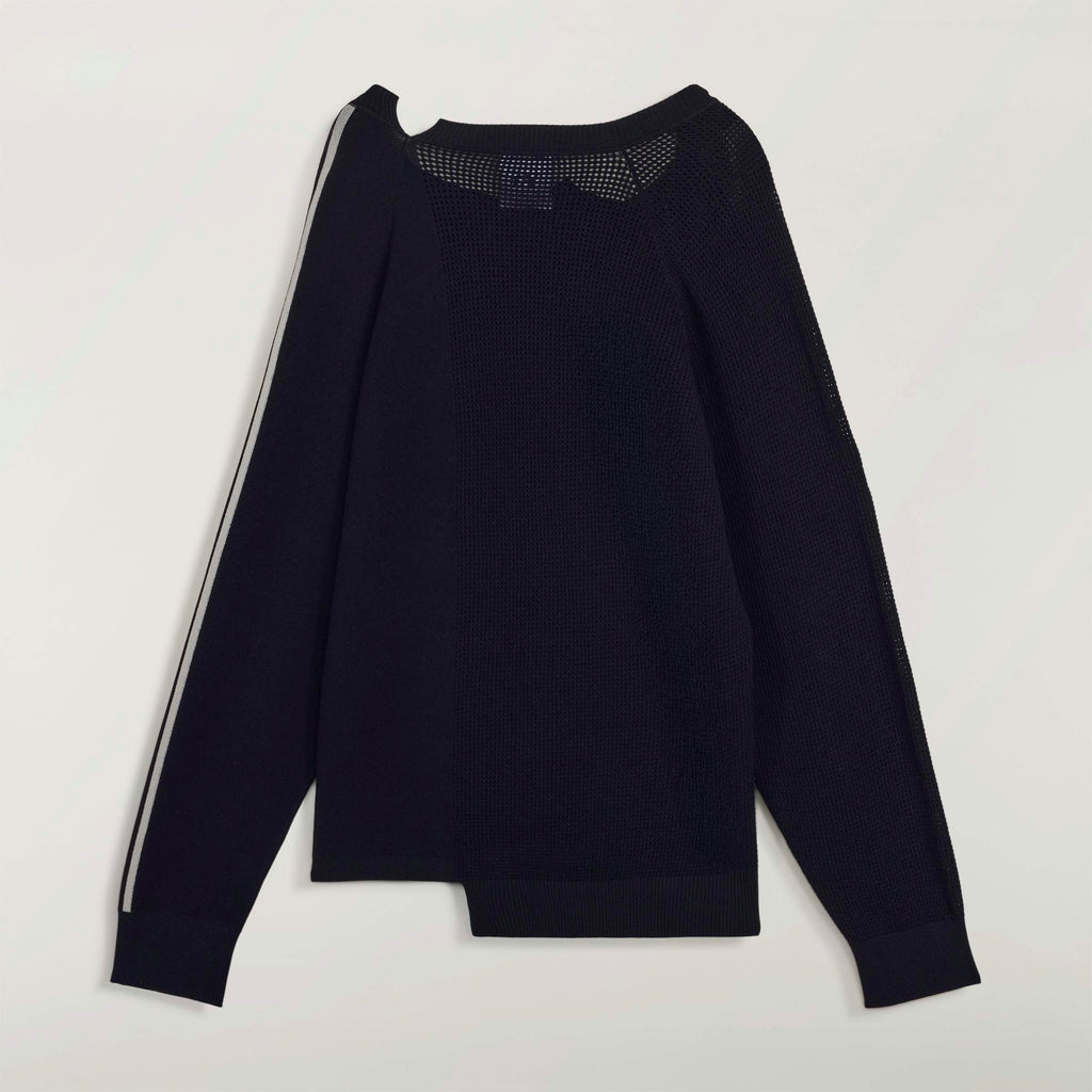 KNIT SWEATER BLACK/CWHITE