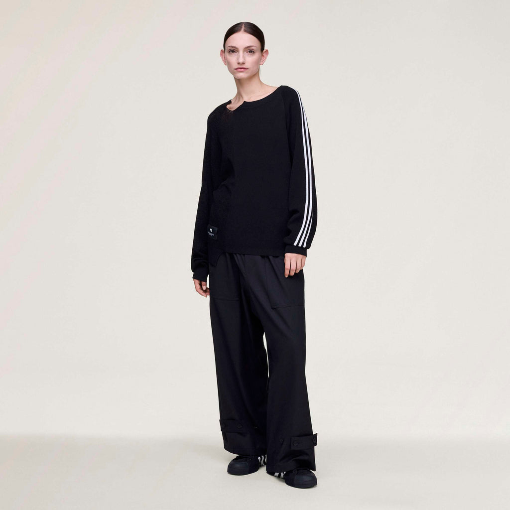 KNIT SWEATER BLACK/CWHITE