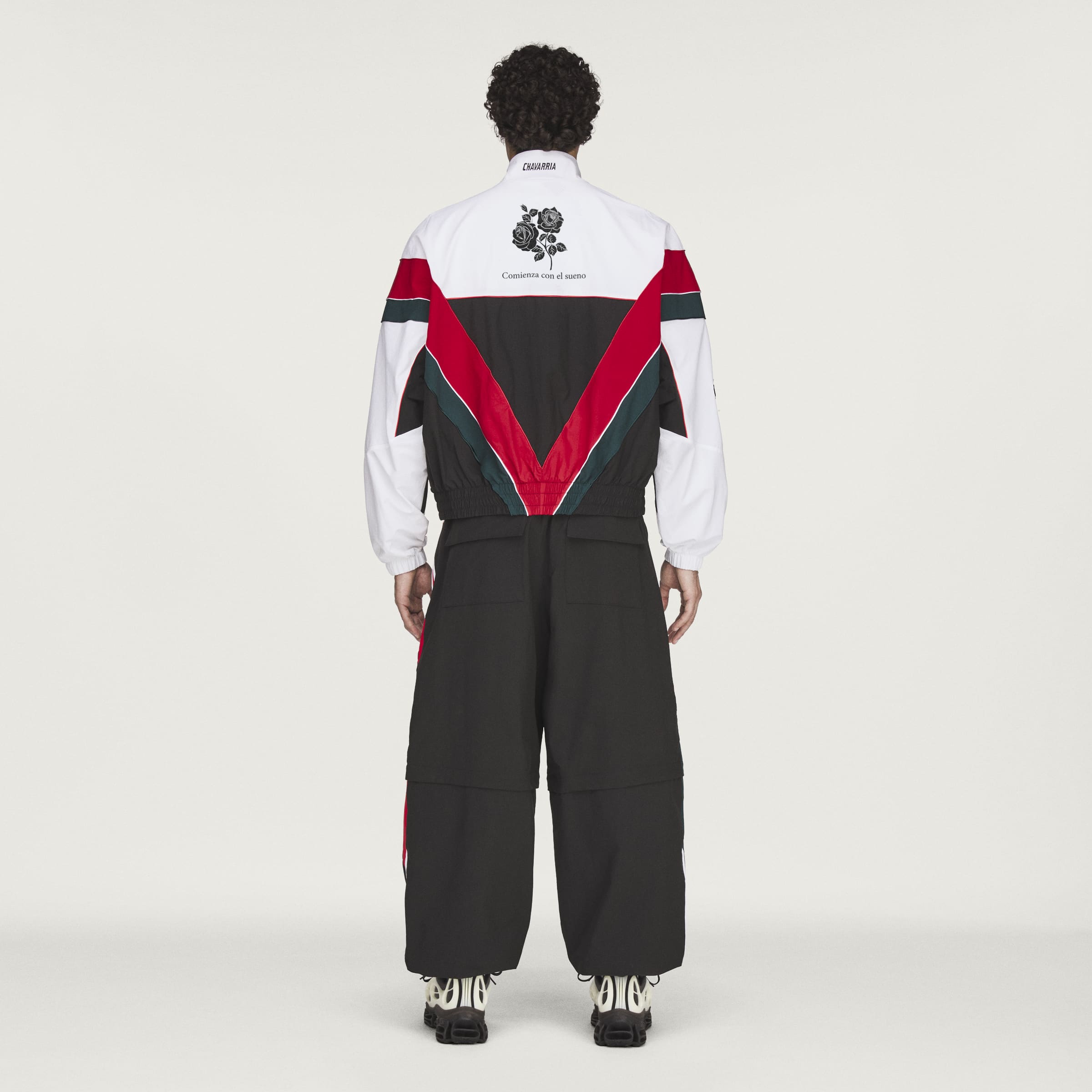 WC WOVEN TRACKT WHITE/BLACK
