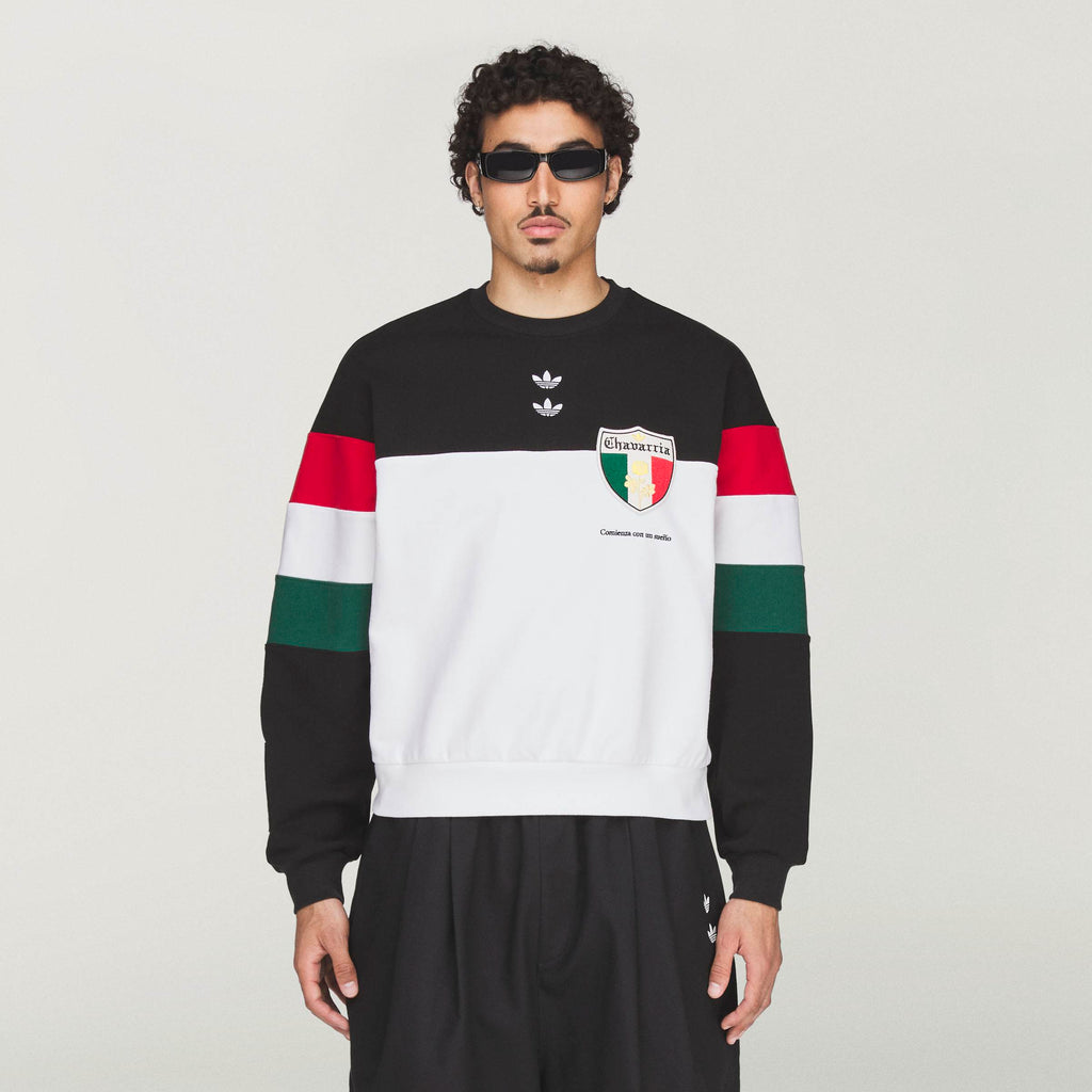 WC CREW SWEATSH BLACK/WHITE