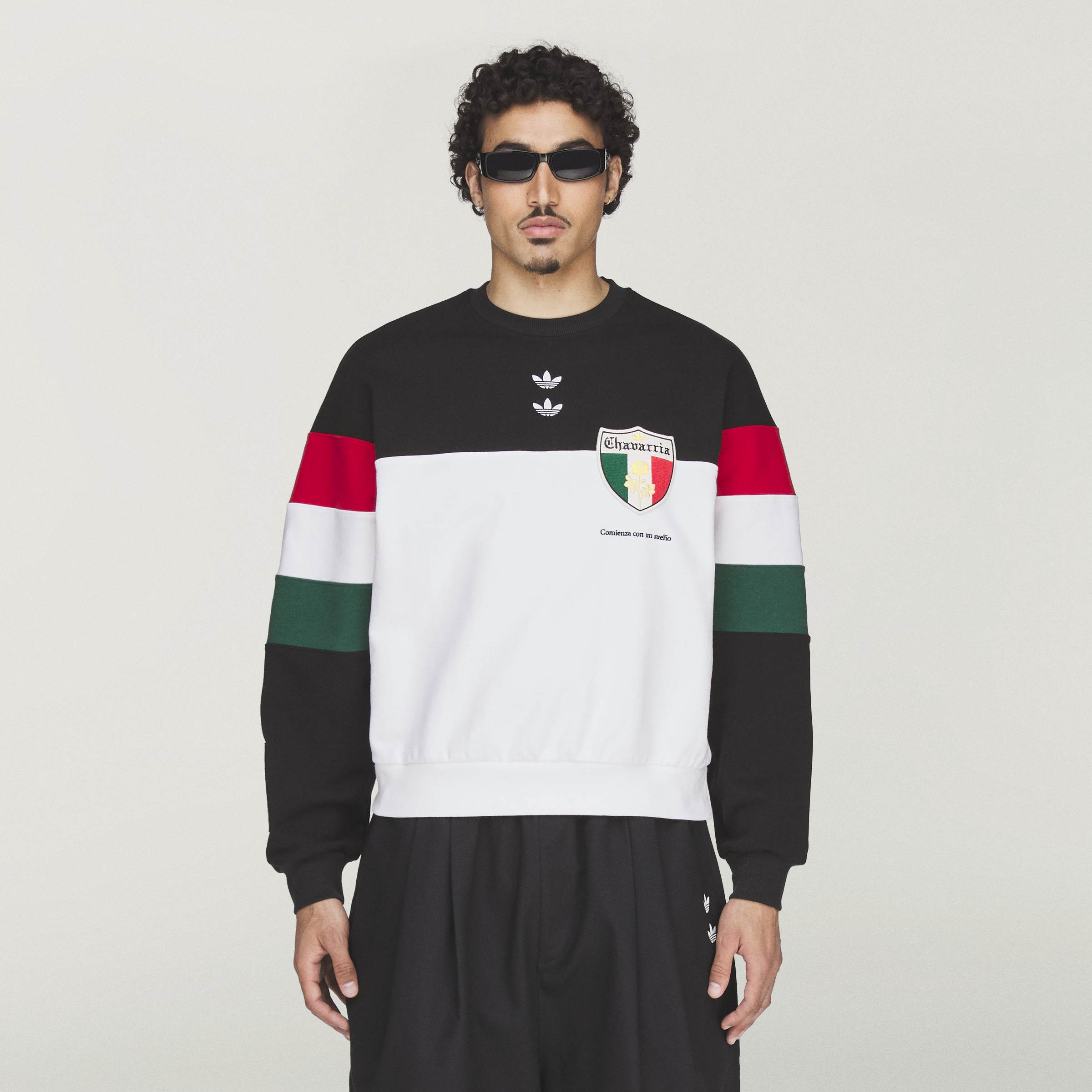 WC CREW SWEATSH BLACK/WHITE