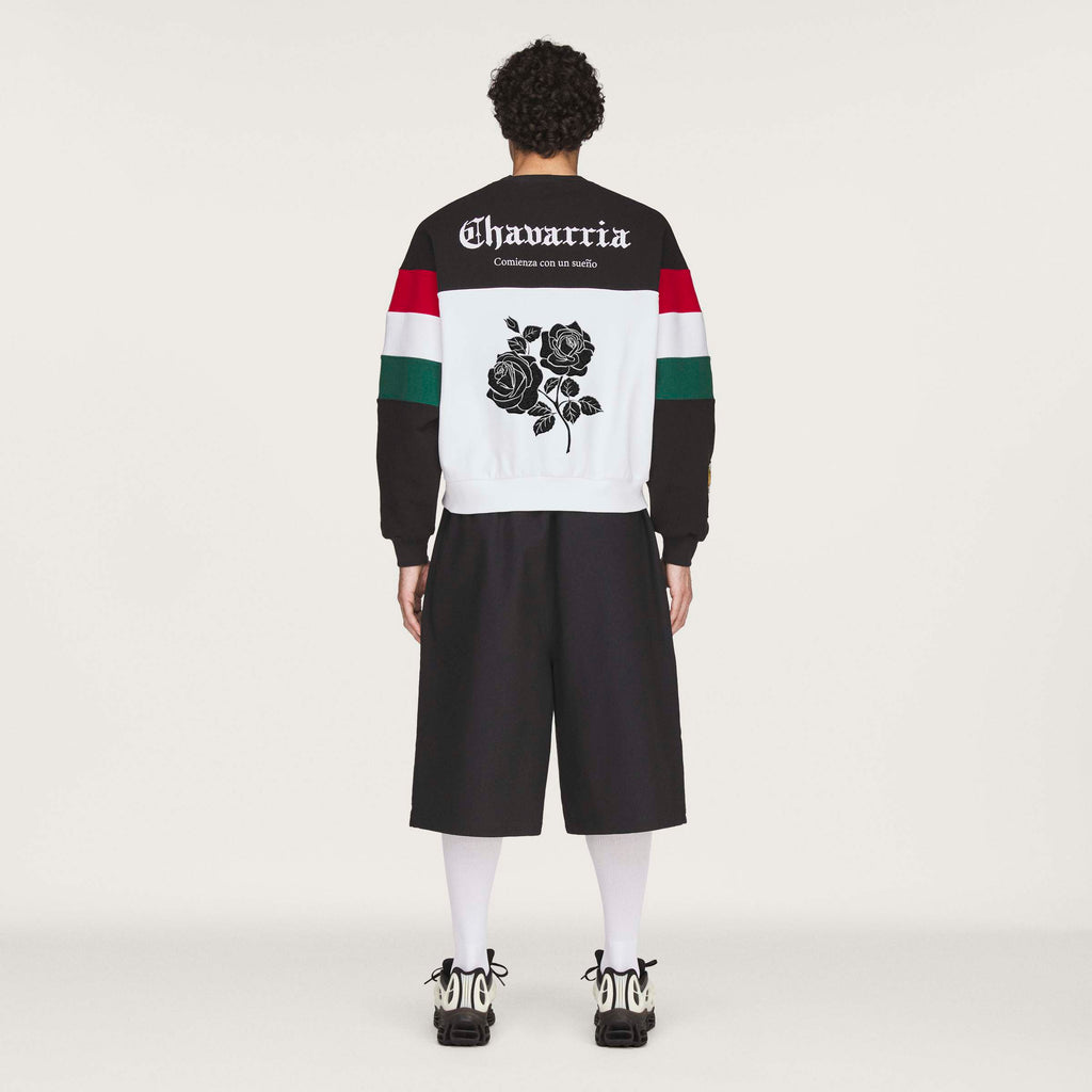 WC CREW SWEATSH BLACK/WHITE