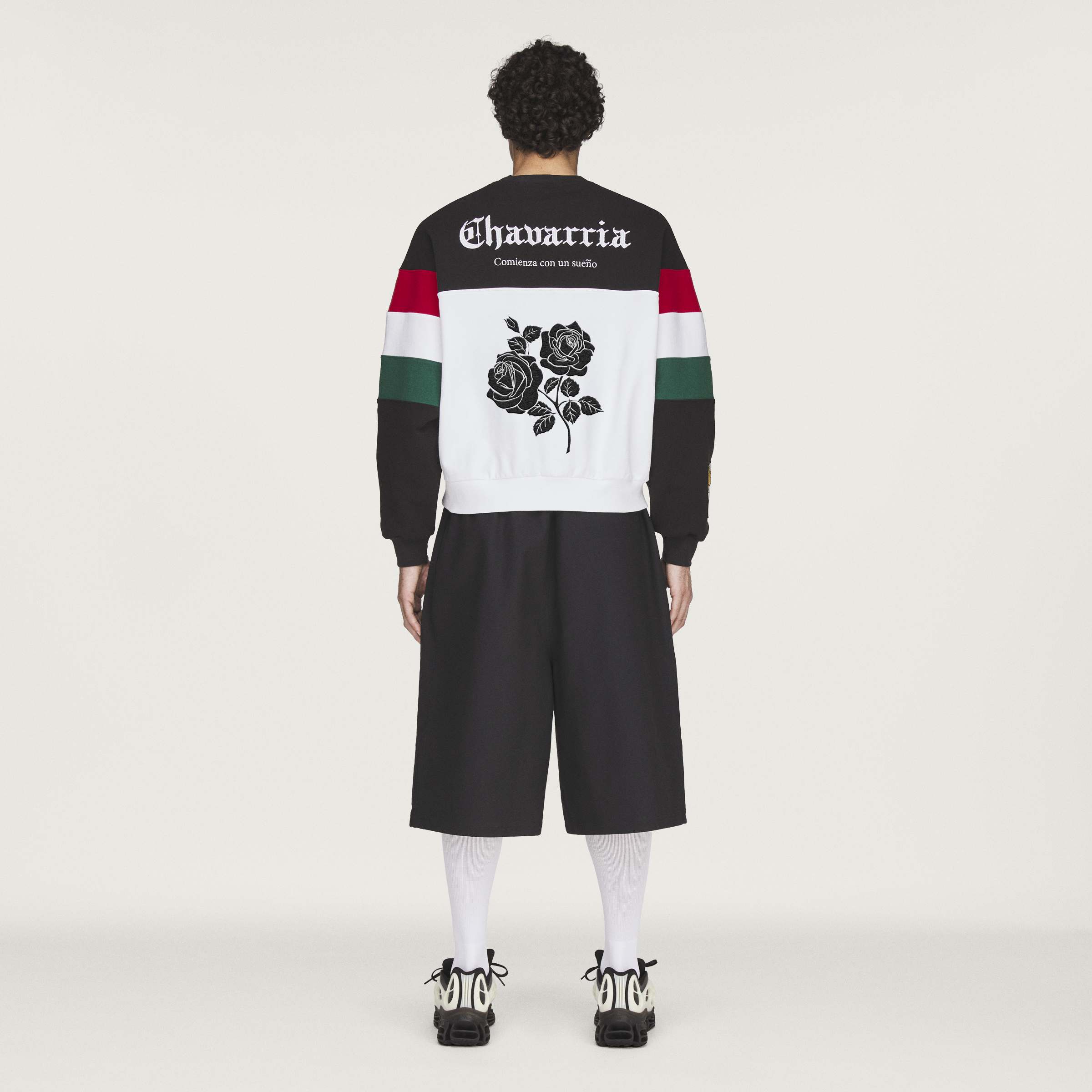 WC CREW SWEATSH BLACK/WHITE