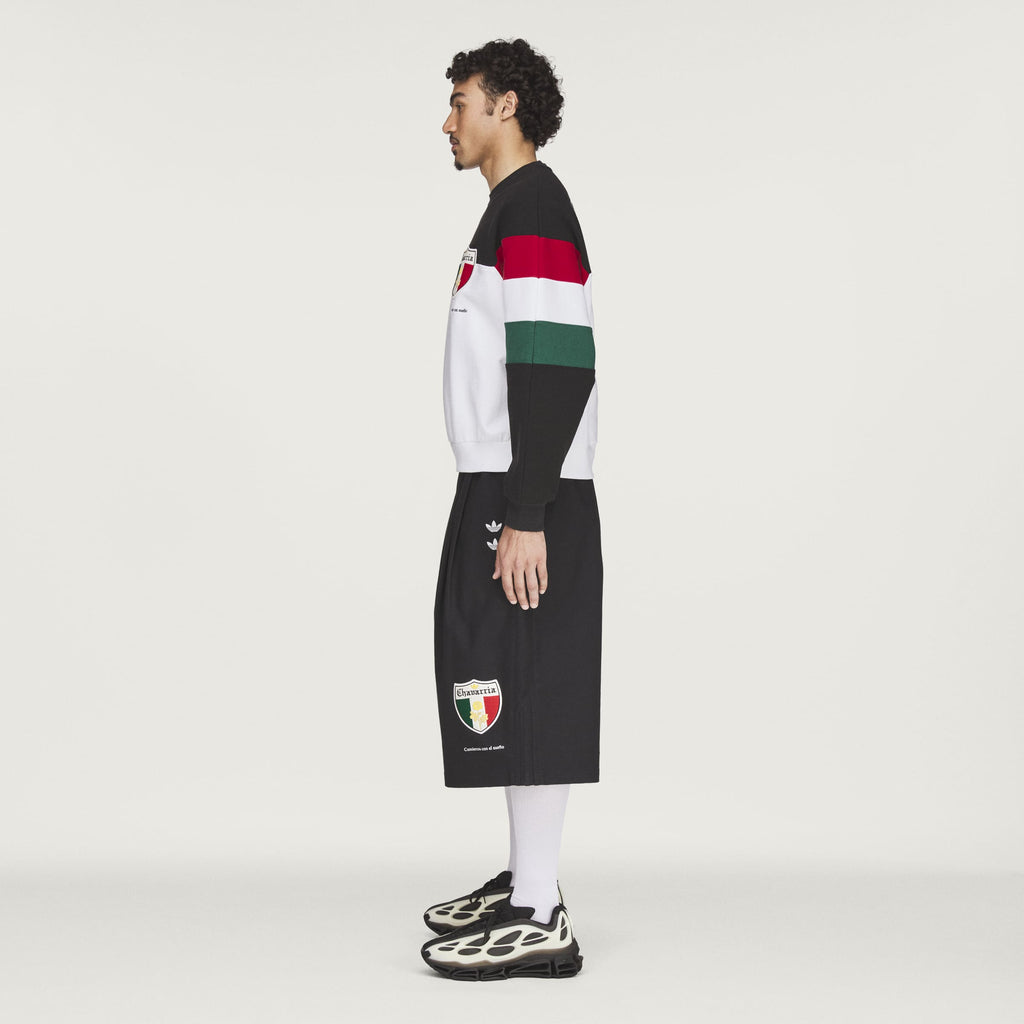 WC CREW SWEATSH BLACK/WHITE