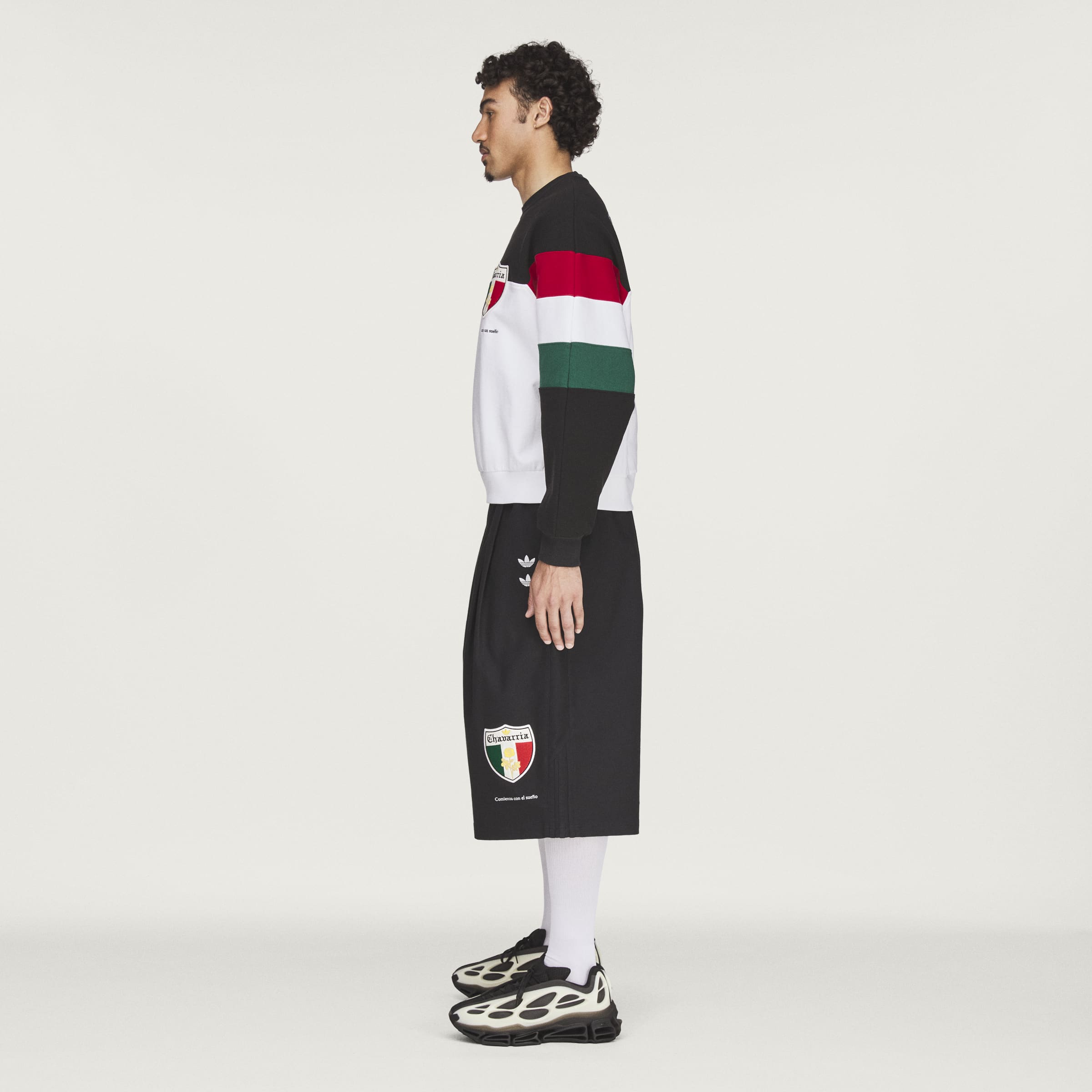 WC CREW SWEATSH BLACK/WHITE