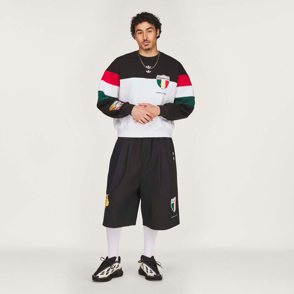 WC CREW SWEATSH BLACK/WHITE