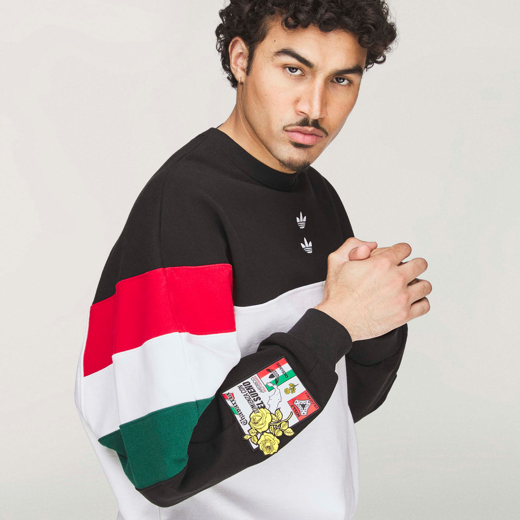 WC CREW SWEATSH BLACK/WHITE