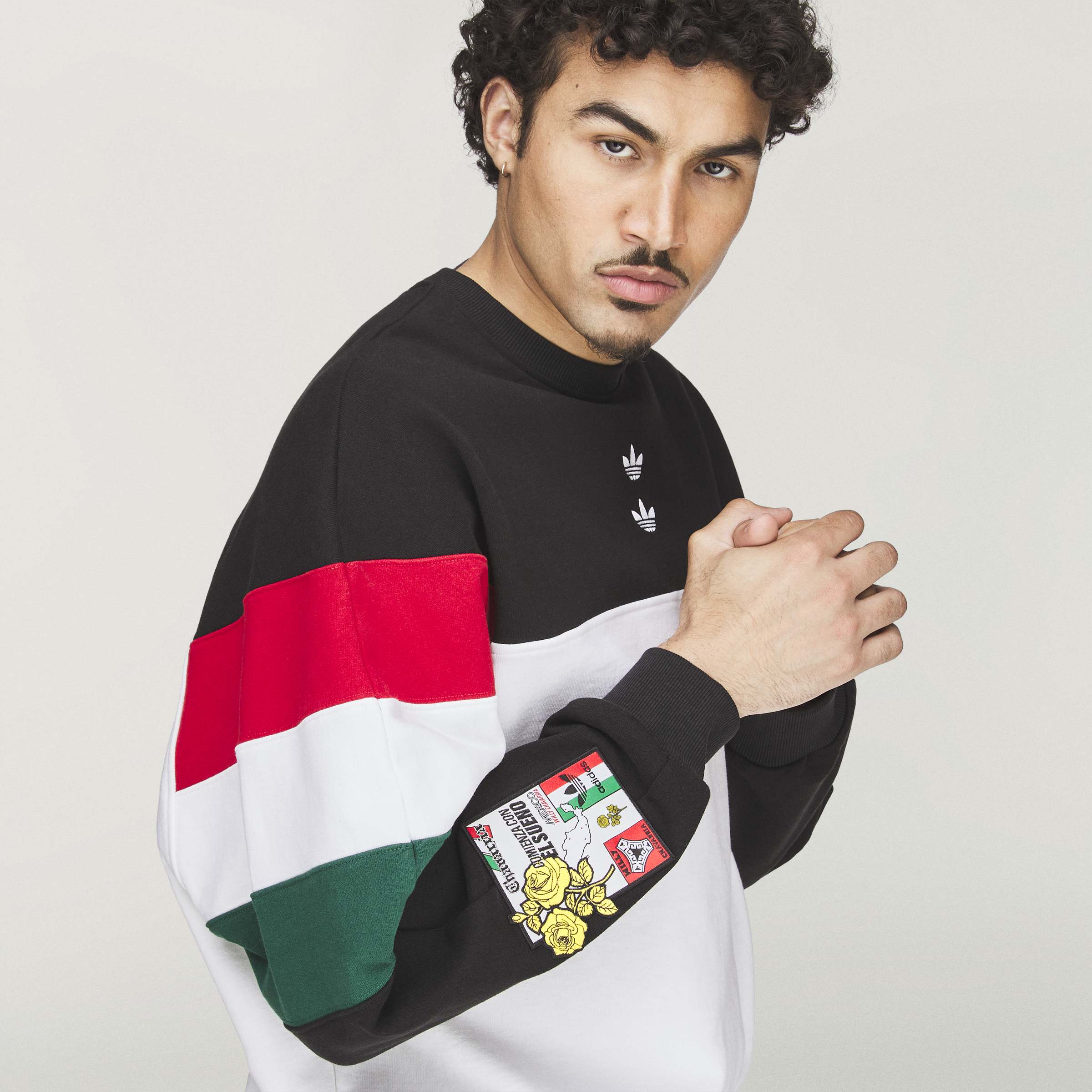 WC CREW SWEATSH BLACK/WHITE