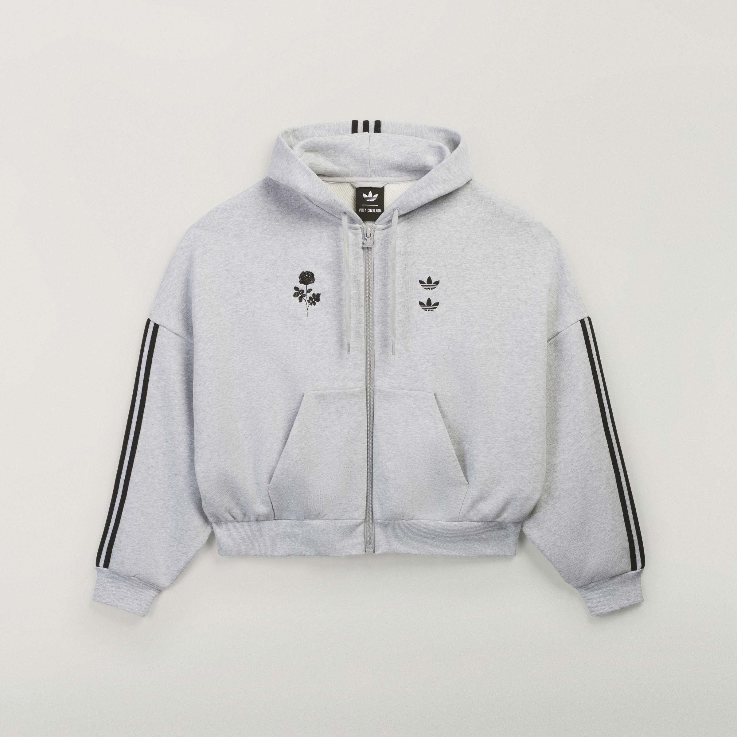 WC FZ HOODY LGREYH