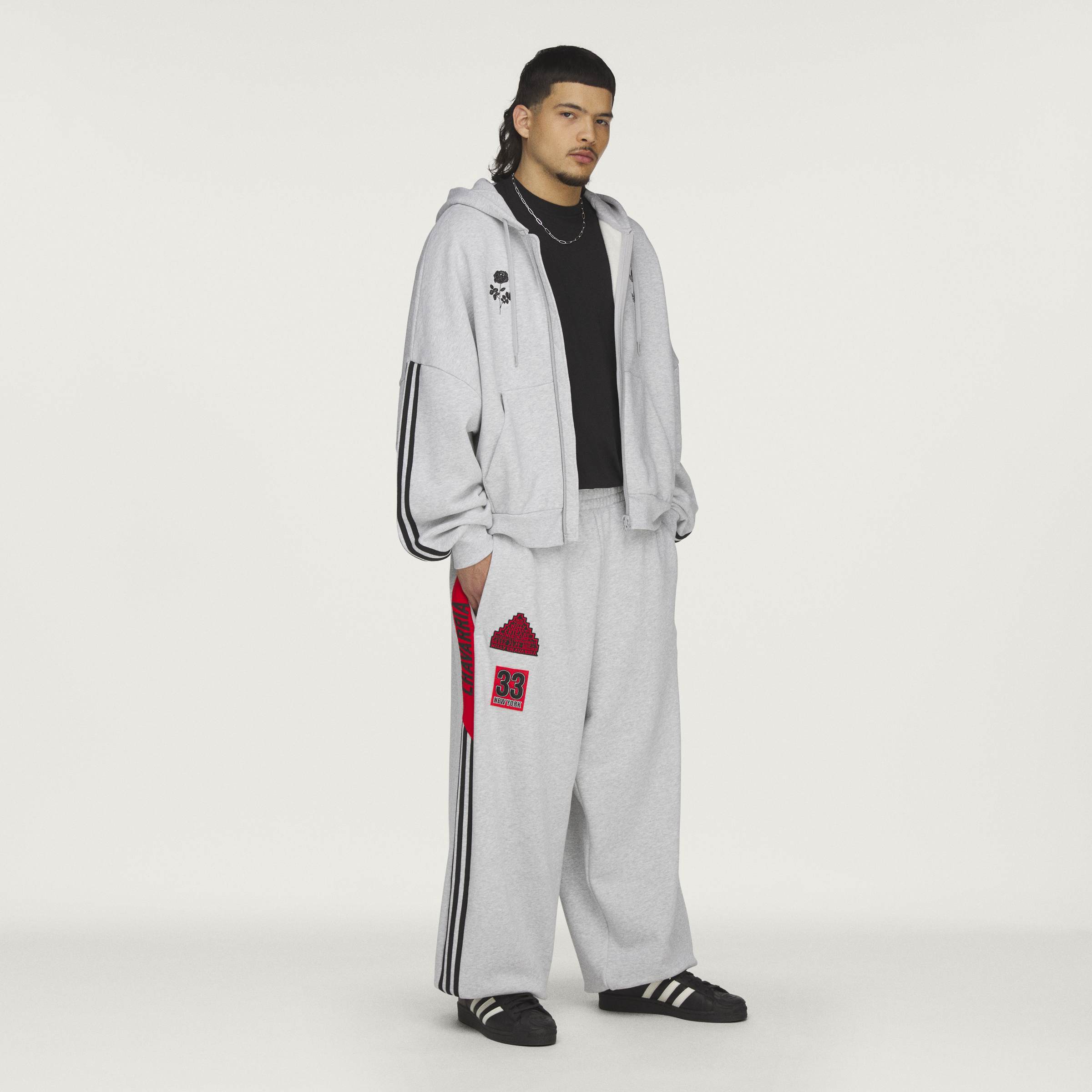 WC FZ HOODY LGREYH