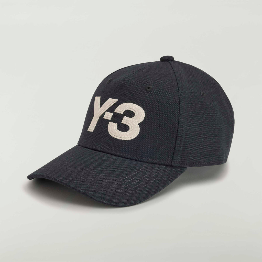 Y-3 LOGO CAP BLACK/WHITE