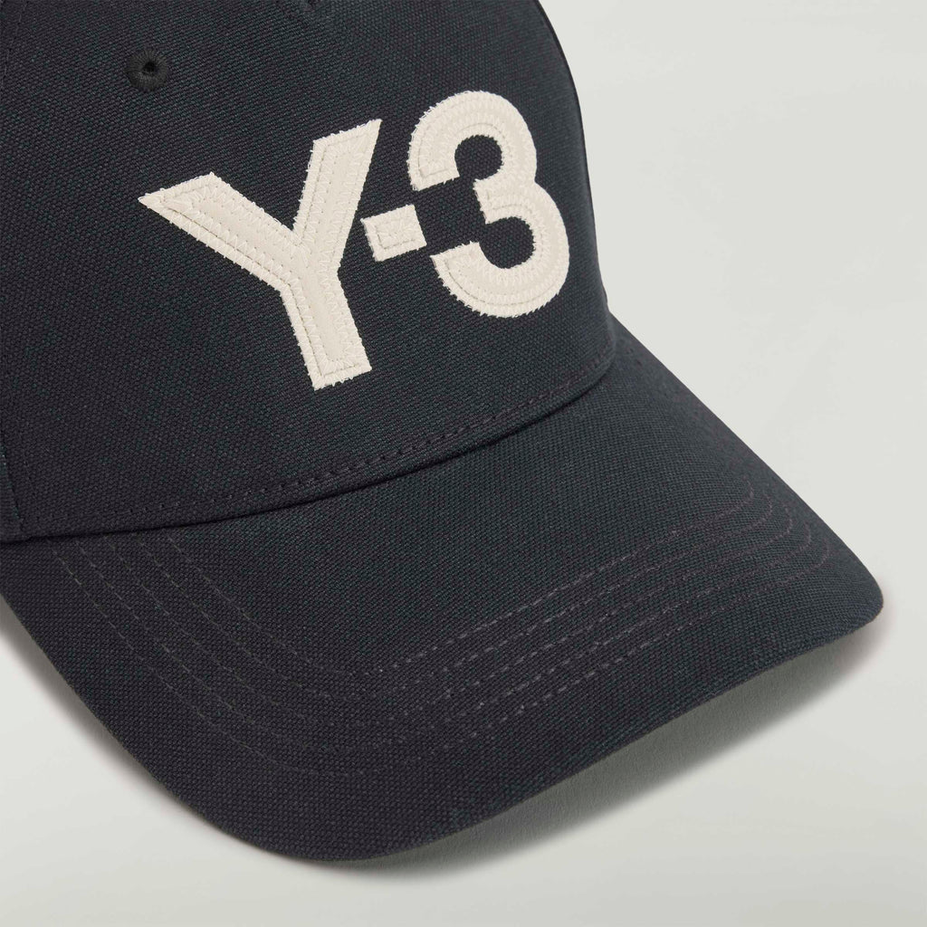 Y-3 LOGO CAP BLACK/WHITE