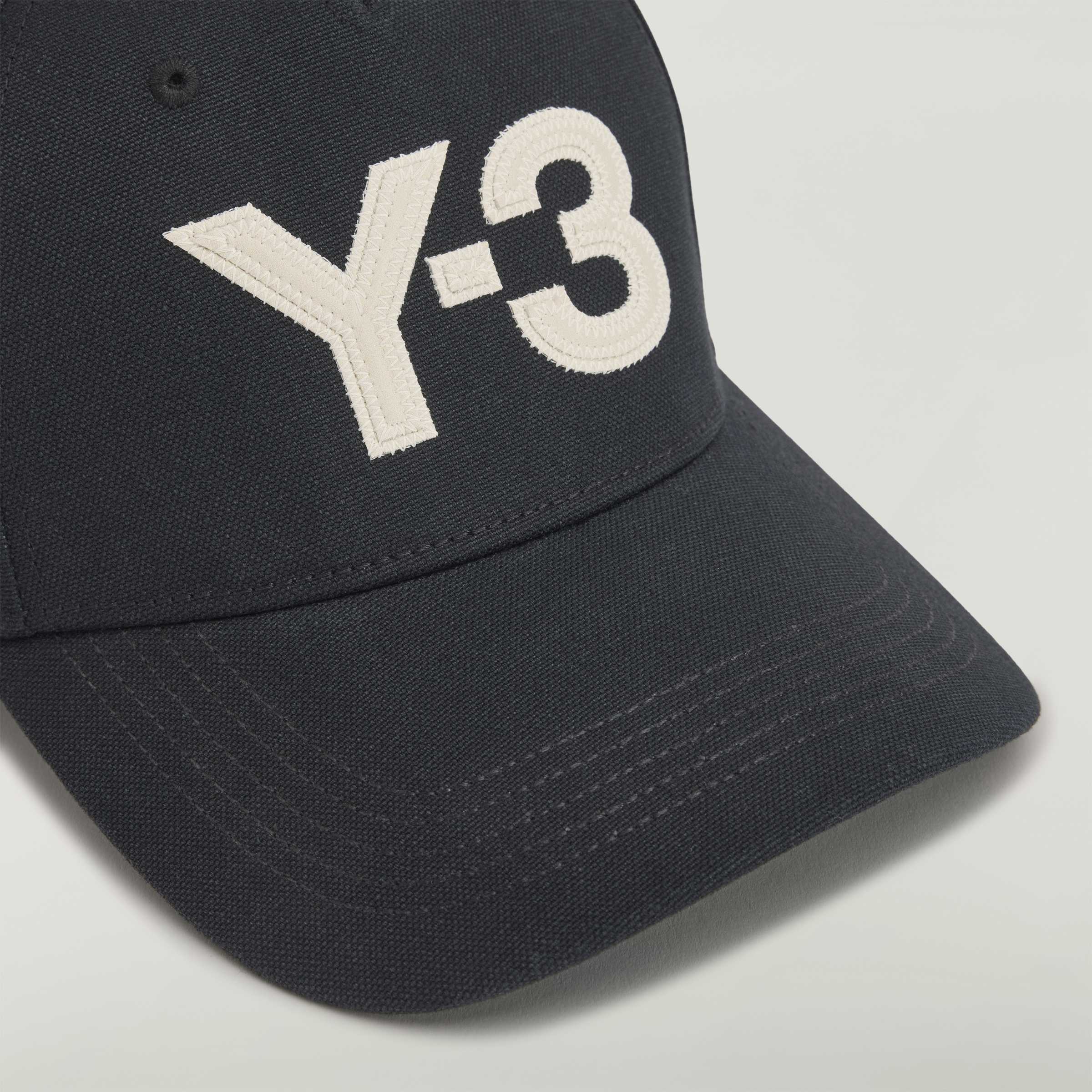 Y-3 LOGO CAP BLACK/WHITE