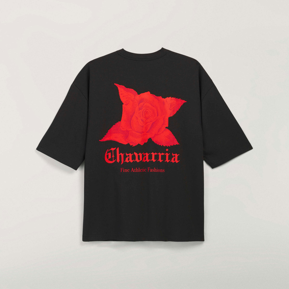 WC ROSE TEE BLACK/RED