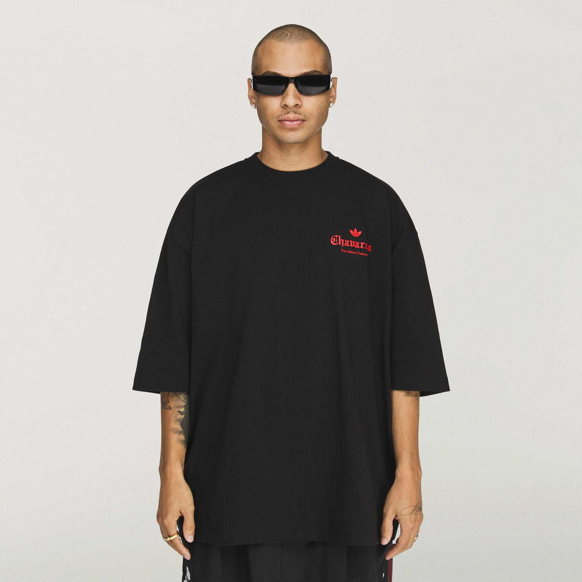 WC ROSE TEE BLACK/RED