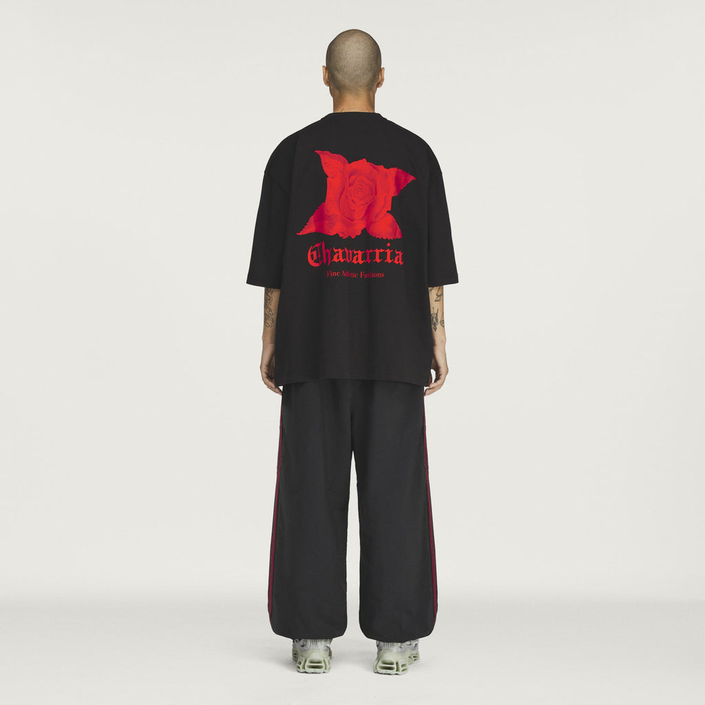 WC ROSE TEE BLACK/RED