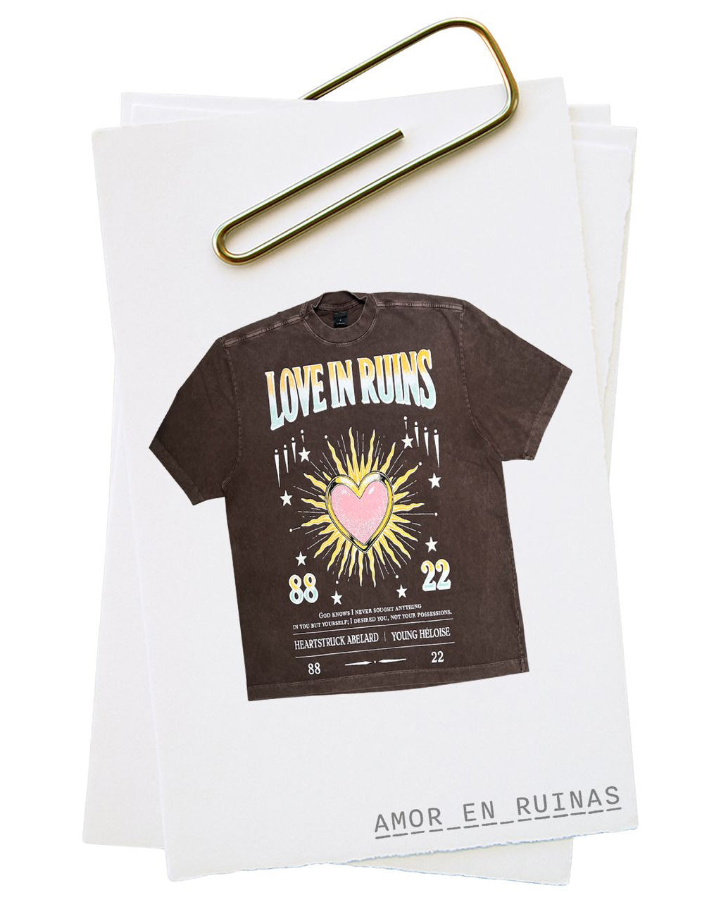T-SHIRT AMOR EN RUINAS